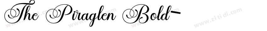 The Piraglen Bold字体转换 The Piraglen Bold字体转换